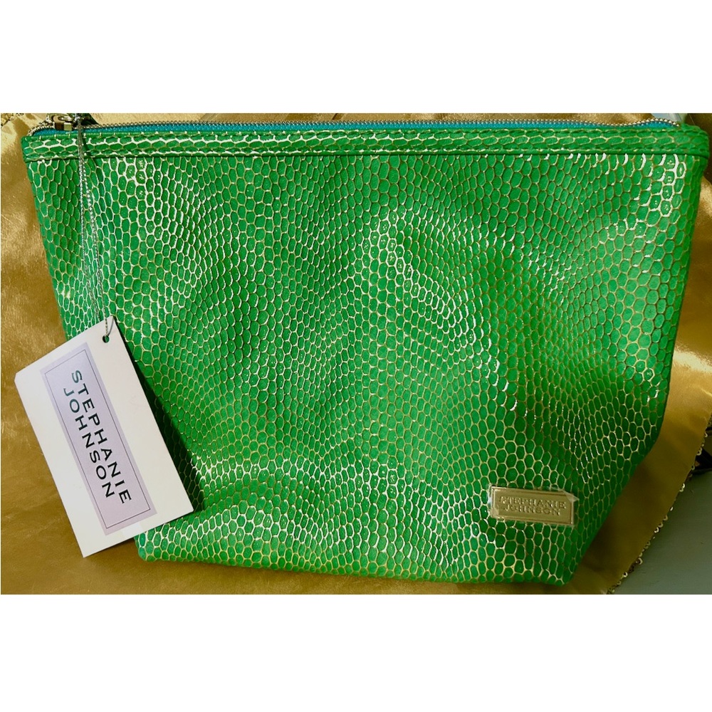 Stephanie Johnson Vibrant Green Cosmetic Bag